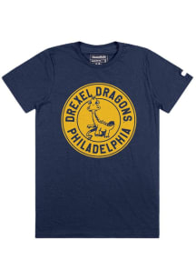 Homefield Drexel Dragons Navy Blue 1950s Logo Short Sleeve Fashion T Shirt