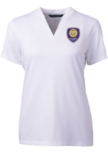 Cutter and Buck Orlando City SC Womens White Forge Short Sleeve T-Shirt