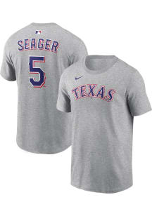 Corey Seager Texas Rangers Grey Road Short Sleeve Player T Shirt