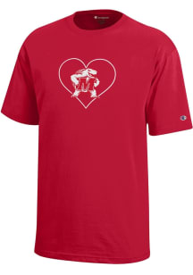 Champion Maryland Terrapins Youth Red Team Heart Design Short Sleeve T-Shirt