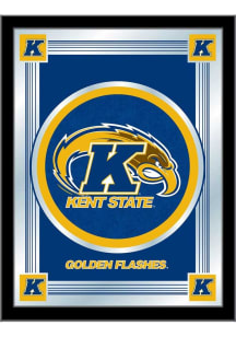 Kent State Golden Flashes Logo Hanging Back Bar Mirror