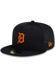 New Era Detroit Tigers Mens Black Satin Lining 59FIFTY Fitted Hat
