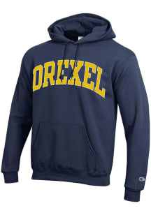 Champion Drexel Dragons Mens Navy Blue Powerblend Long Sleeve Hoodie