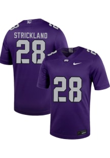 Micah Strickland  Nike TCU Horned Frogs Purple Football NIL Game Football Jersey