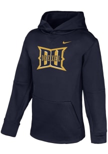 Nike Drexel Dragons Youth Navy Blue Therma Long Sleeve Hoodie