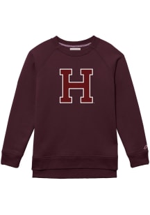 Harvard Crimson Womens Maroon 1991 Crew Sweatshirt