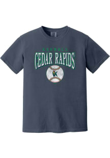 Summit Sportswear Cedar Rapids Kernels Womens Blue Homerun Short Sleeve T-Shirt