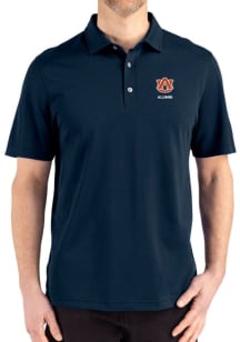 Cutter and Buck Auburn Tigers Navy Blue Alumni Advantage Refresh Pique Big and Tall Polo