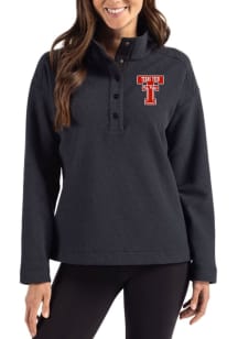Cutter and Buck Texas Tech Red Raiders Womens Black Hunts Point Qtr Zip