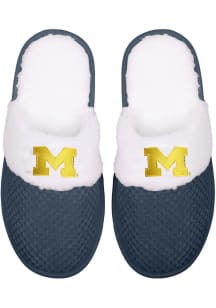 Michigan Wolverines Fur Lined Popcorn Womens Slippers
