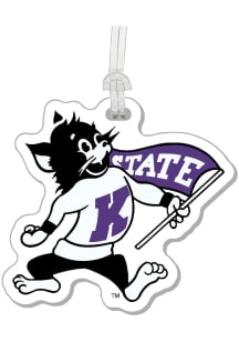 K-State Wildcats Purple Acrylic Varsity Willie Luggage Tag