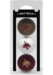 Texas State Bobcats 3 Pack Golf Balls