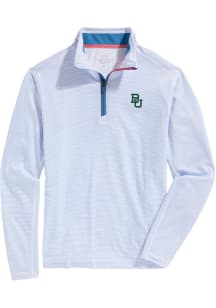 Vineyard Vines Baylor Bears Mens Blue Sankaty Long Sleeve Qtr Zip Pullover