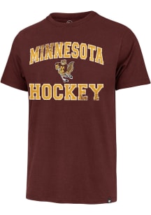 47 Minnesota Golden Gophers Maroon Union Arch Short Sleeve Fashion T Shirt