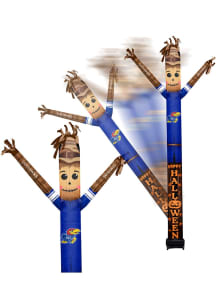 Kansas Jayhawks Black Outdoor Inflatable Scarecrow team color and team logo