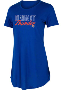 Concepts Sport Oklahoma City Thunder Womens Blue Marathon Loungewear Sleep Shirt