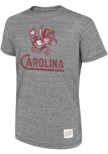 Original Retro Brand South Carolina Gamecocks Grey Vintage Mascot Short Sleeve Fashion T Shirt