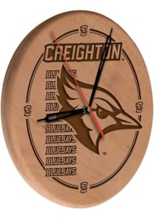 Creighton Bluejays Laser Engraved Wall Clock
