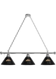 Western Michigan Broncos 3 Shade Silver Billiard Lamp