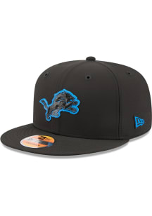 New Era Detroit Lions Black NFL Sideline 9FIFTY Mens Snapback Hat