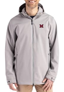 Cutter and Buck Miami RedHawks Mens Grey Camano Light Weight Jacket