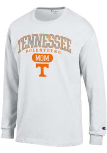 Champion Tennessee Volunteers White Pill Box Mom Jersey Long Sleeve T Shirt