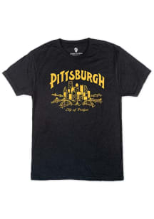 Pittsburgh Black Skyline Short Sleeve Fashion T Shirt