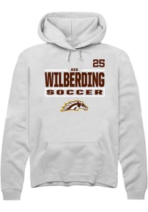 Ava Wilberding Western Michigan Broncos Mens White NIL Stacked Box Player Hood