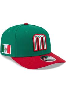 New Era Mexico 2026 World Basbeball Classic 9SEVENTY Stretch Snap Adjustable Hat - Kelly Green