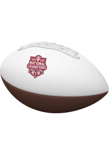 Indiana Hoosiers Logo Brands CFP National Champions 2025 Mini Autograph Football