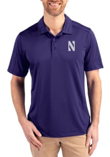 Cutter and Buck Northwestern Wildcats Mens Purple Prospect Short Sleeve Polo