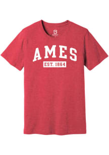Summit Sportswear Ames Red EST 1864 Short Sleeve Fashion T Shirt