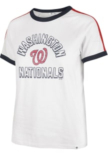 47 Washington Nationals Womens White Sweet Heat Short Sleeve T-Shirt