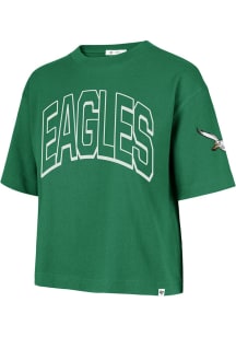 47 Philadelphia Eagles Womens Kelly Green Call Out Short Sleeve T-Shirt