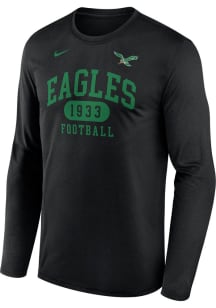 Nike Philadelphia Eagles White Left Chest Retro Wordmark Long Sleeve T-Shirt