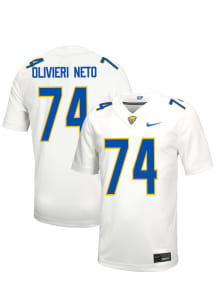 Ernesto Olivieri Neto  Nike Pitt Panthers White NIL Name And Number Football Jersey
