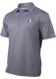 Columbia Cleveland Guardians Mens Navy Blue Fairway Polo Short Sleeve Polo