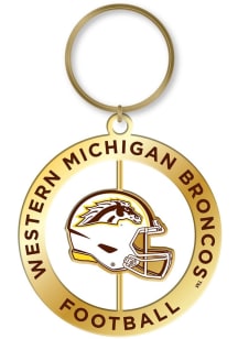 Western Michigan Broncos Football Spinner Keychain - Brown
