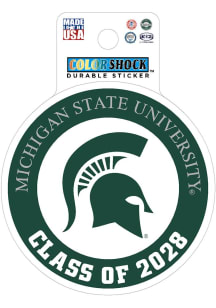 Michigan State Spartans Class of 2028 Durable Stickers - Green