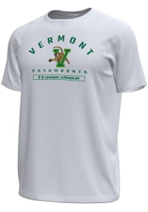 Under Armour Vermont Catamounts White Name Tech Stretch Short Sleeve T Shirt