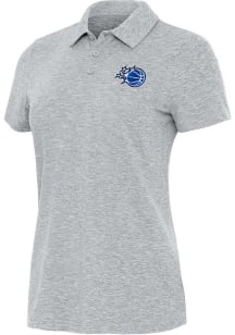 Antigua Orlando Magic Womens Grey Matter Short Sleeve Polo Shirt