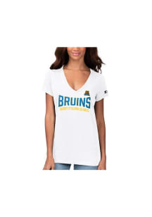 UCLA Bruins Womens White Started V Short Sleeve T-Shirt