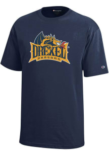 Champion Drexel Dragons Youth Navy Blue Core Short Sleeve T-Shirt