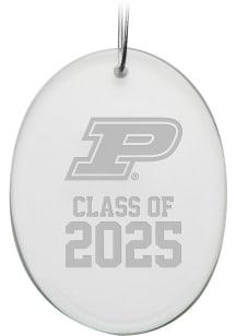 Purdue Boilermakers Class of 2025 Oval Ornament - White