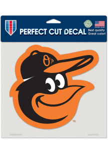Baltimore Orioles 8x8 Die Cut Auto Decal - Orange