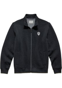 Indiana Hoosiers Mens Charcoal Alloway Quilted Long Sleeve Full Zip Jacket