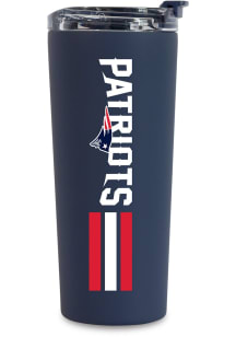 New England Patriots Easy Grip Stainless Steel Tumbler - Navy Blue