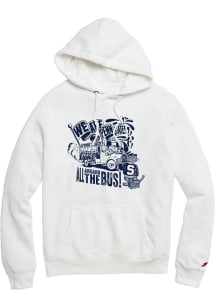 Penn State Nittany Lions Mens White ALL ABORAD THE BUS Long Sleeve Hoodie