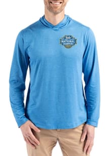 Cutter and Buck UCLA Bruins Mens Blue 2026 WBB Champions Coastline Eco Long Sleeve Lightweight Hoo..
