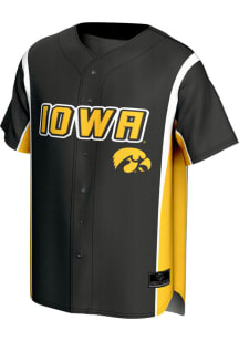 ProSphere Iowa Hawkeyes Mens Black Rival Baseball Jersey